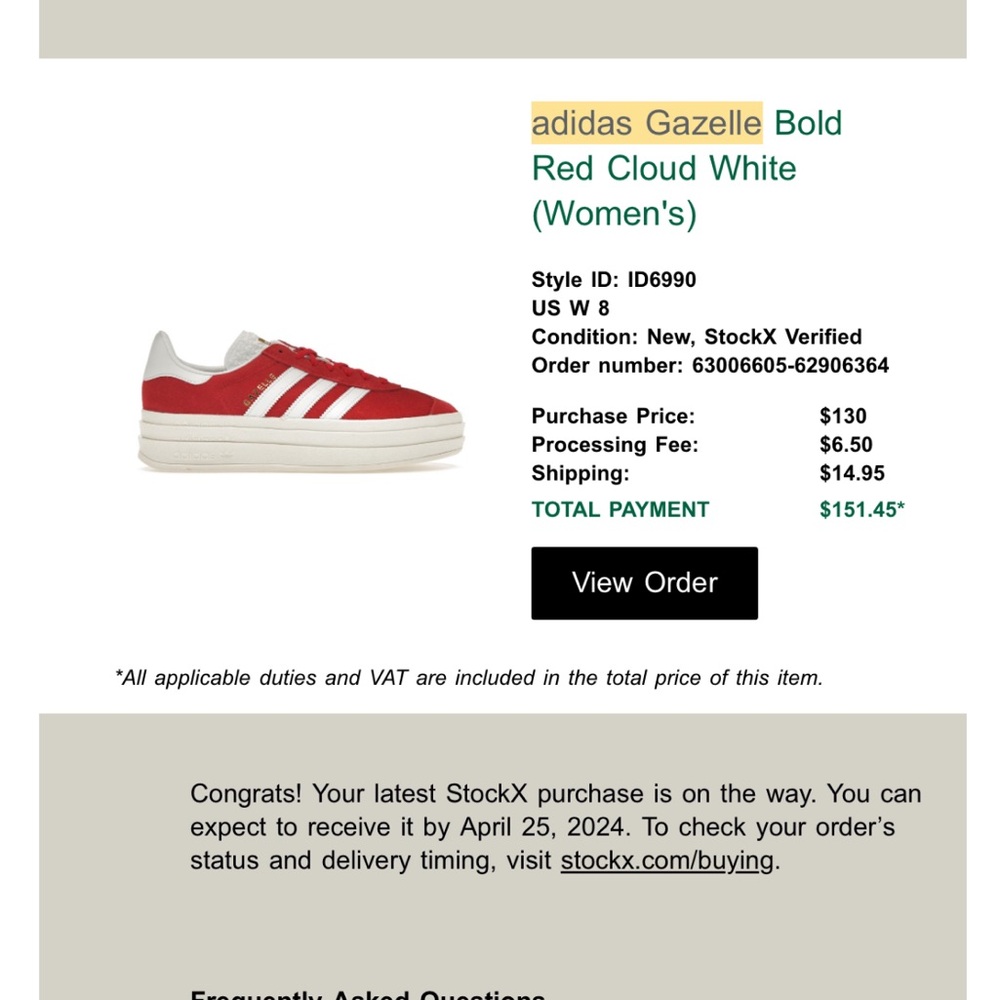 adidas Gazelle Bold Red Cloud White Women's Sneakers